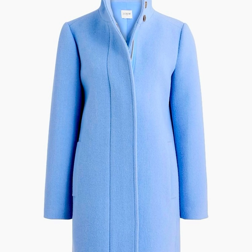J Crew Button-neck City Coat